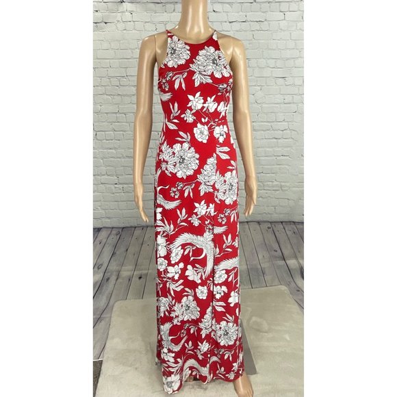EXPRESS FLORAL PRINT MAXI DRESS - Picture 3 of 5